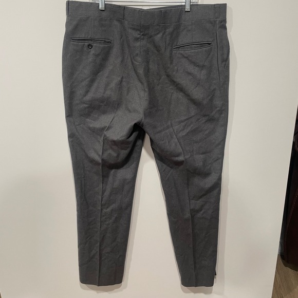 Pendleton Vintage Virgin Wool Men Charcoal Gray Dress Pants Made in USA 41x31 - Picture 5 of 7